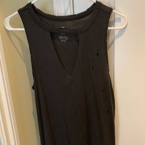 dark grey american eagle tank small